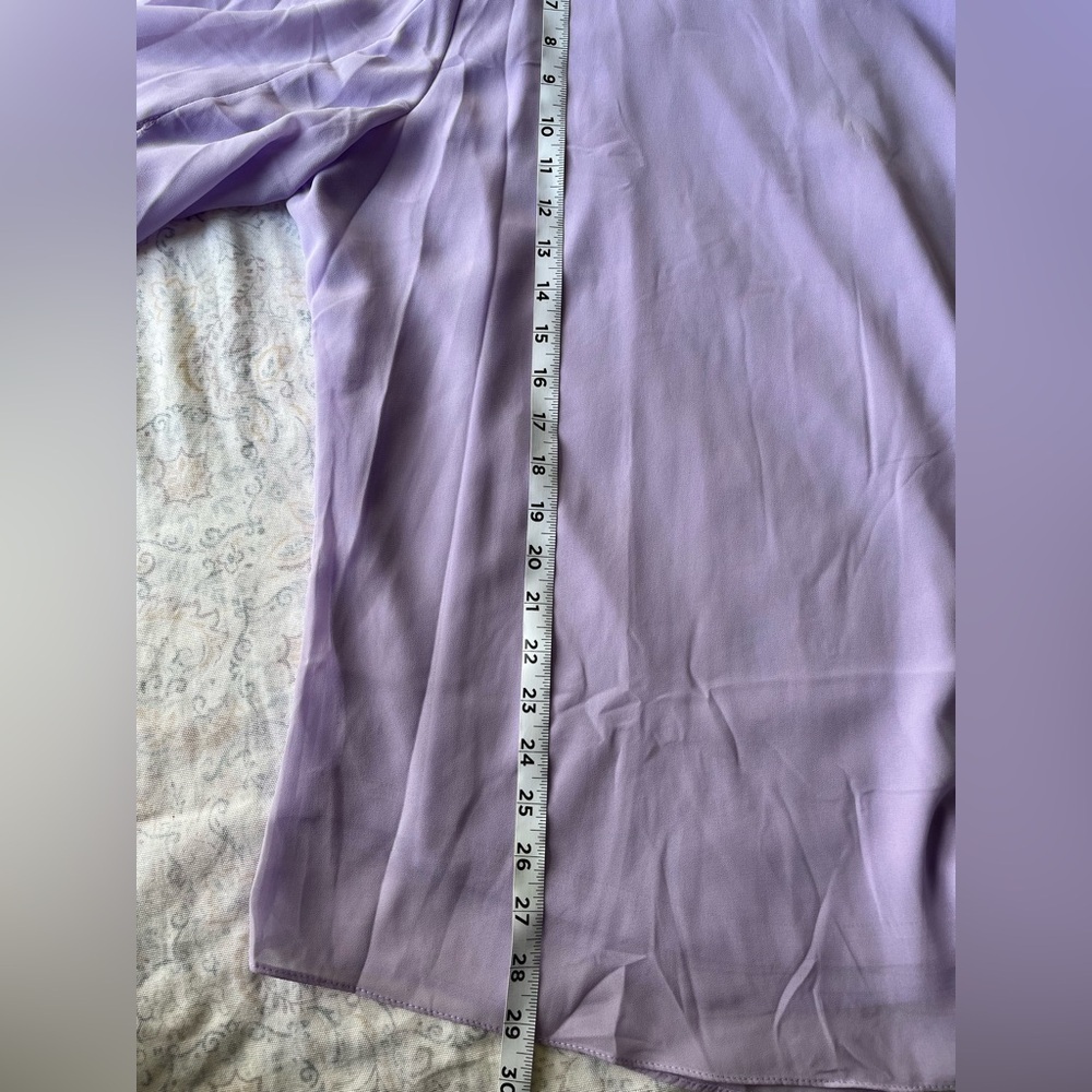 Acevog Relaxed Purple Blouse with Flowing Sleeves - Picture 7 of 12